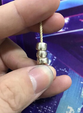 大肠隔珠实心配珠斜切猪隔片垫片文玩配件diy佛珠念珠大肠配珠