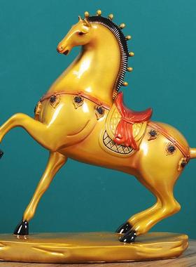 中式马摆件客厅马到成功家居装饰品创意玄关书房办公室桌面工艺品