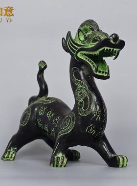 仿古青铜器貔貅招财风水金钱兽影视道具家居装饰工艺品摆件办公室