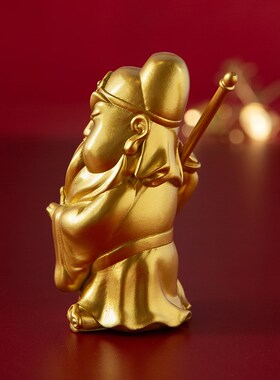 武圣关公像关二爷关羽铜工艺品饰品可爱车载工位小摆件高档礼品