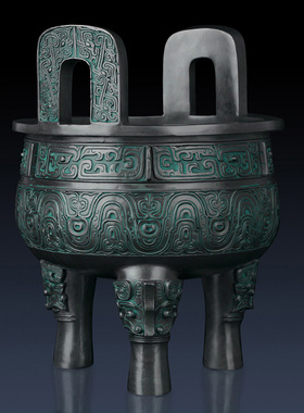 铜鼎摆件纯铜青铜器鼎大克鼎仿古圆鼎客厅办公室装饰品开业礼品