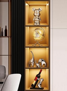 创意餐边柜摆件家居饰品现代简约大象陶瓷酒柜电视柜装饰乔迁礼物