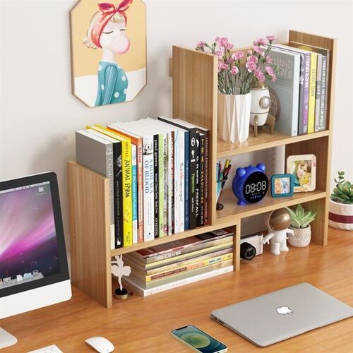 书架桌面上置物架简易多层学生用台式书架收纳架组合书柜桌面支架 - 图1