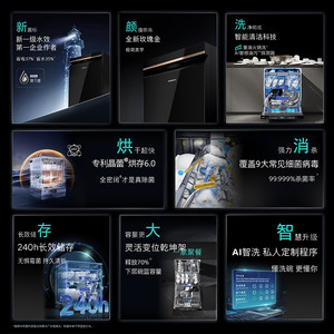 26新品西门子SJ45ZB69MC 家用全自动嵌入式晶蕾烘干洗碗机20套