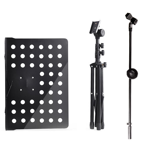 吉他乐谱架话筒支架手机夹专业折叠便携式L架子鼓家用提琴歌曲谱 - 图2