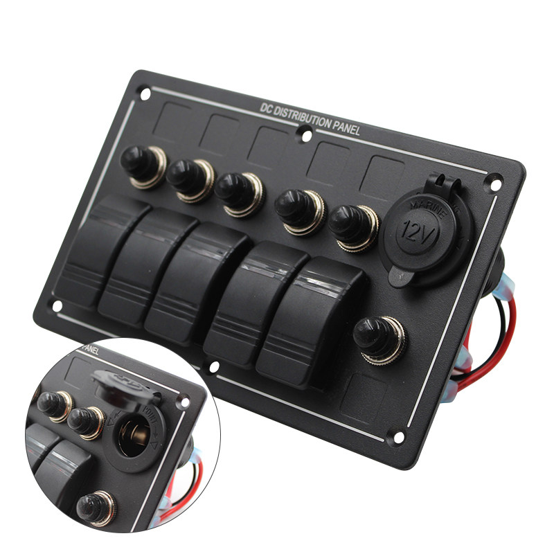 船用开关游艇防水翘板面板四位六B位八位快艇开关面板房车开关面,淘宝优惠券,粉丝福利购,淘宝优惠卷