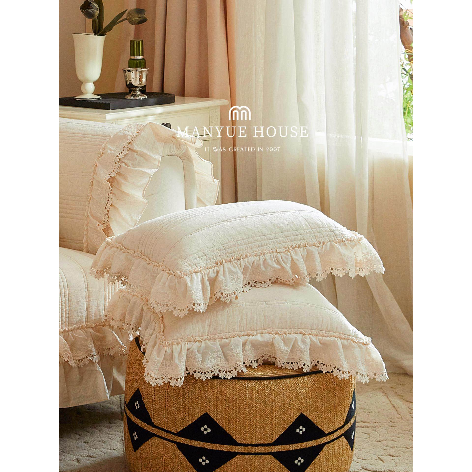 万月家重工棉麻法式裙沙发套靠背毛巾套沙发套靠垫,淘宝优惠券,粉丝福利购,淘宝优惠卷