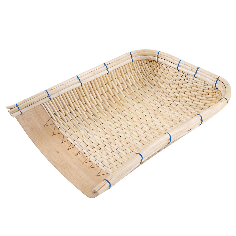 手工柳编藤编竹编圆簸箕单个簸箕手持扫除土簸箕农用竹筛子箩框,淘宝优惠券,粉丝福利购,淘宝优惠卷