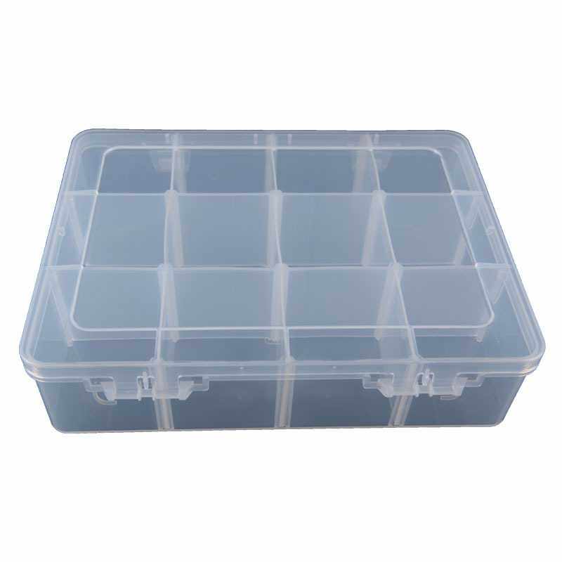 透明PP塑胶盒 可拆分整理零件盒包装元器件盒 首饰收纳盒子12格盒,淘宝优惠券,粉丝福利购,淘宝优惠卷