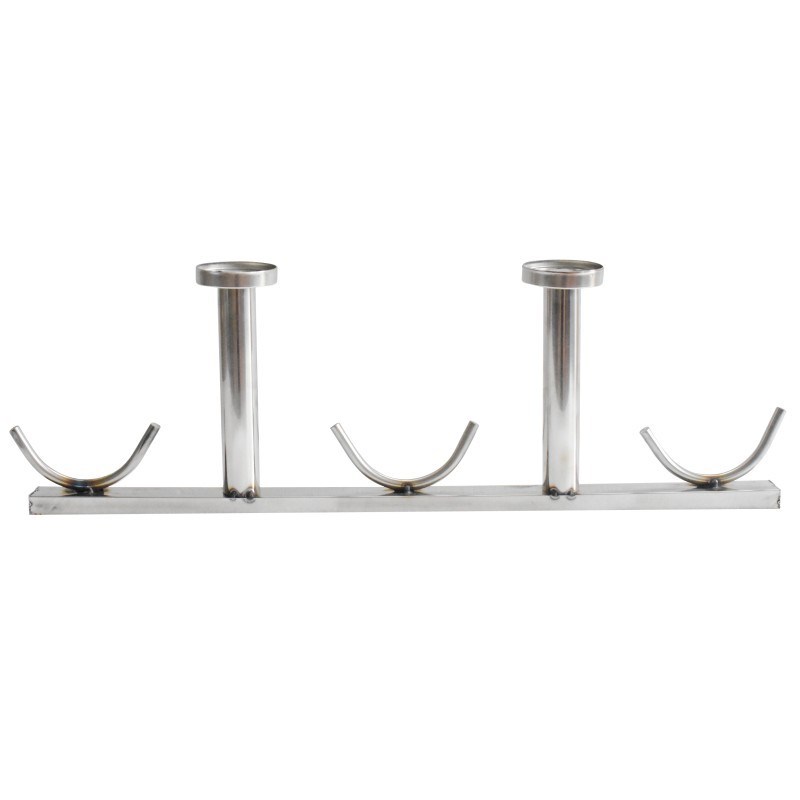 沛晴 阳台晾衣架固定式不锈钢管晒衣架顶装双杆支架吊通顶座 - 图2