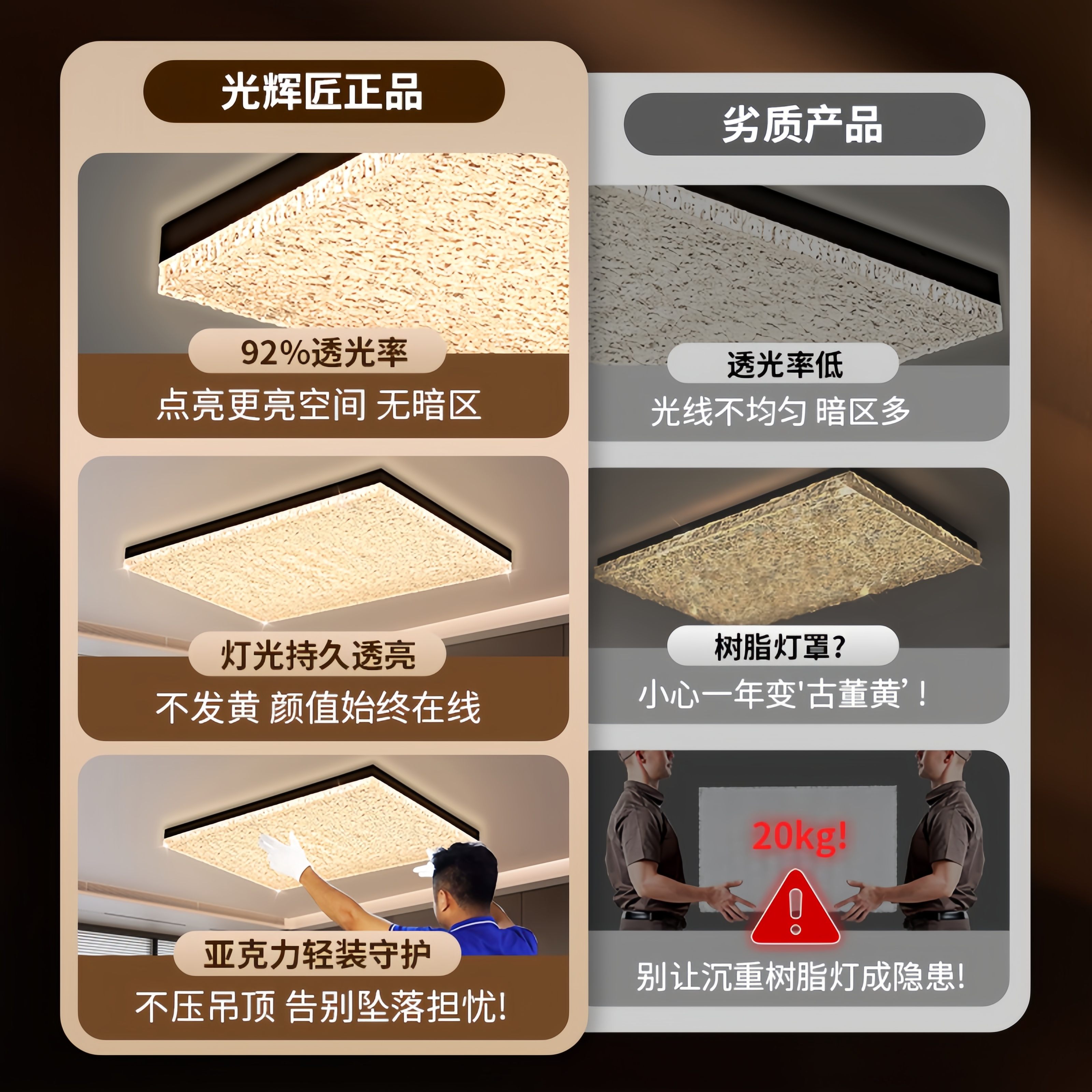 中古客厅吸顶灯2025年新款客厅主灯新中式胡桃木色大厅主灯吸顶灯,淘宝优惠券,粉丝福利购,淘宝优惠卷