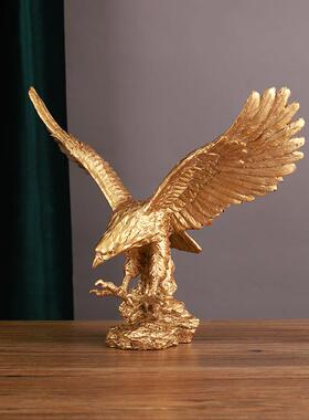 办公室展览宏图雄鹰饰品高端无障碍豪华雄鹰展翅客厅酒柜饰品开幕