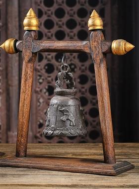 泰国工艺礼品摆饰东南亚风格铜铃摆件创意家居桌面大象铃铛玄关装