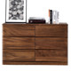 Black walnut six chest of cabinets living room simple solid wood cabinet drawer cabinet bedroom storage side cabinet log