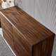 Black walnut six chest of cabinets living room simple solid wood cabinet drawer cabinet bedroom storage side cabinet log