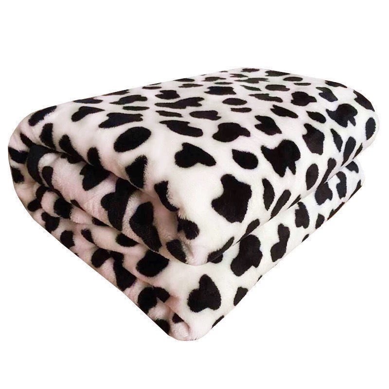 优选豹纹空调毯法兰绒加厚床单单件法莱绒毛毯珊瑚绒单人双人炕单 - 图2