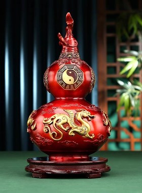 优选威弗列德铜八卦葫芦摆件四神兽葫芦空心开盖玄关办公乔迁开业