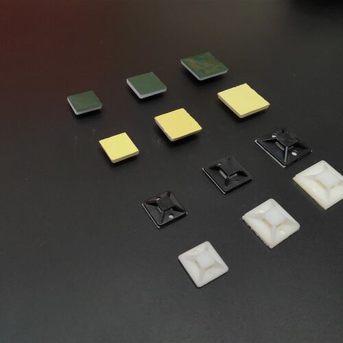 自粘式定位片吸盘尼龙扎带固定座自粘式扎线固定座20*20 带胶吸盘 - 图2