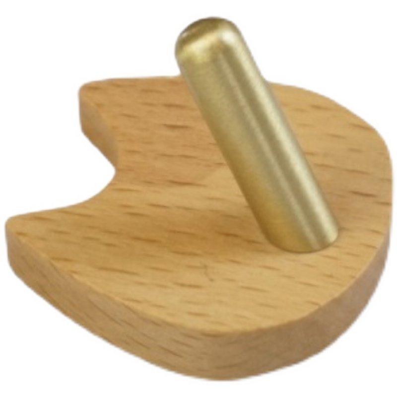 优选实木黄铜免打孔挂钩动物猫咪木质挂衣钩墙壁装饰强力粘钩儿童 - 图0