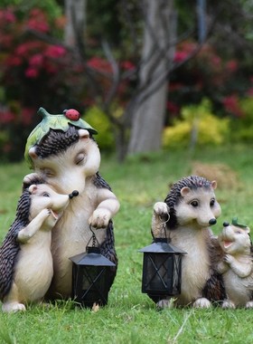 优选别墅花园户外草坪小区公园院子装饰仿真动物雕塑刺猬落地造景