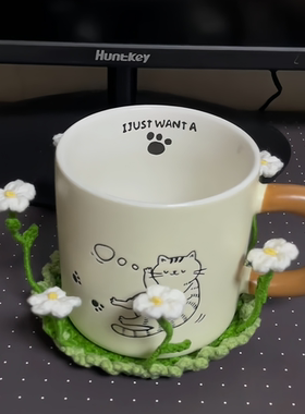 立体花花翻翻杯垫DIY材料包