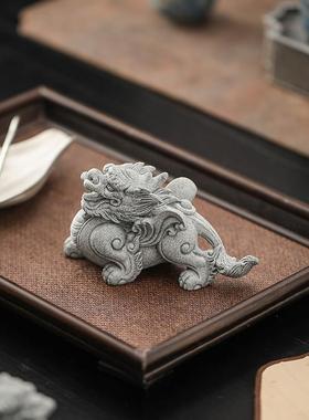 创意招财貔貅摆件一对镇宅办公室客厅桌面小家居装饰品送朋友礼物