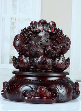 金蟾蜍带来财富和宝藏装饰客厅特大号三纯金蟾蜍繁荣公司开业吉祥