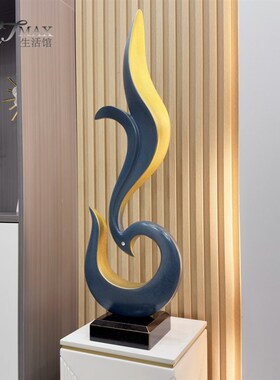 精选玄关装饰品摆件现代简约轻奢办公室样板间客厅电视柜抽象艺术