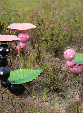 精选庭院装饰 户外花园小院子装饰 园艺摆件铁艺仿真蚂蚁动物雕塑