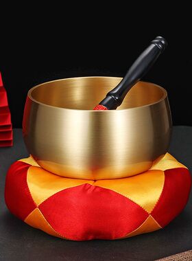 加厚日式铜磬颂钵佛音碗修行钵瑜伽盂颂钵铜钵碗日本铜罄静心铜碗