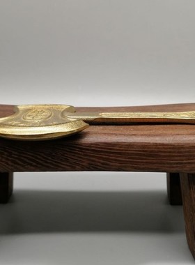 优选古玩收藏 仿古做旧 纯铜实心仿紫铜 手工老铜包浆 斧头小摆件