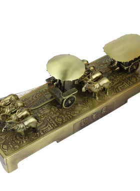 优选朴器 铜车马兵马俑摆件