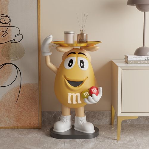 优选mm豆人大型客厅落地电视柜旁边软装饰品乔迁新居搬家礼物开业 - 图0