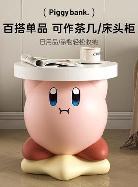 星之卡比客厅大型摆件落地置物架卡通茶几礼品床头柜装饰乔迁礼物