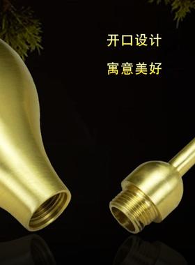 黄铜天医葫芦摆件开盖空心大号客厅玄关入户门卧室床头桌面装饰