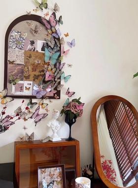 新款PVC立体蝴蝶节配饰卡片花束蝴蝶装饰彩蝶卡片花店配件用品