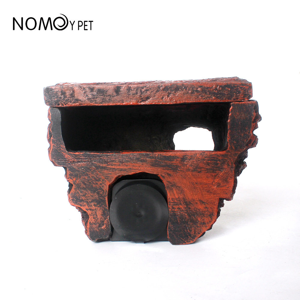 爬宠蜥蜴守宫多功能挂壁吸盘可拆卸带盖仿岩石造景摆件躲避洞穴,淘宝优惠券,粉丝福利购,淘宝优惠卷