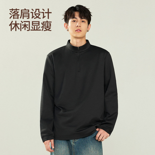 凡客官旗！ 半拉链立领长袖男士加绒
