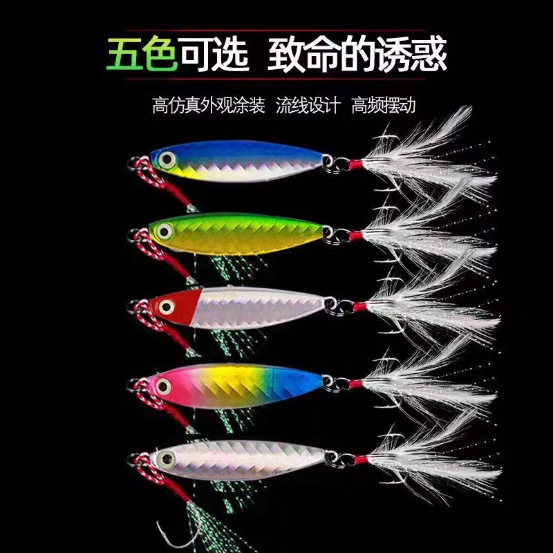 铁板路亚饵远投全水域海钓镭射反光淡水野钓鲈鱼翘嘴通杀鱼饵假饵 - 图0
