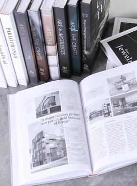 现代简约样板房间软装装饰品可翻页仿真书客厅装饰书家居假书摆件