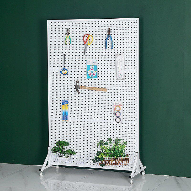 Floor-standing hole board shelf mobile phone accessories rack vertical display rack hardware tool hanging board supermarket storage rack