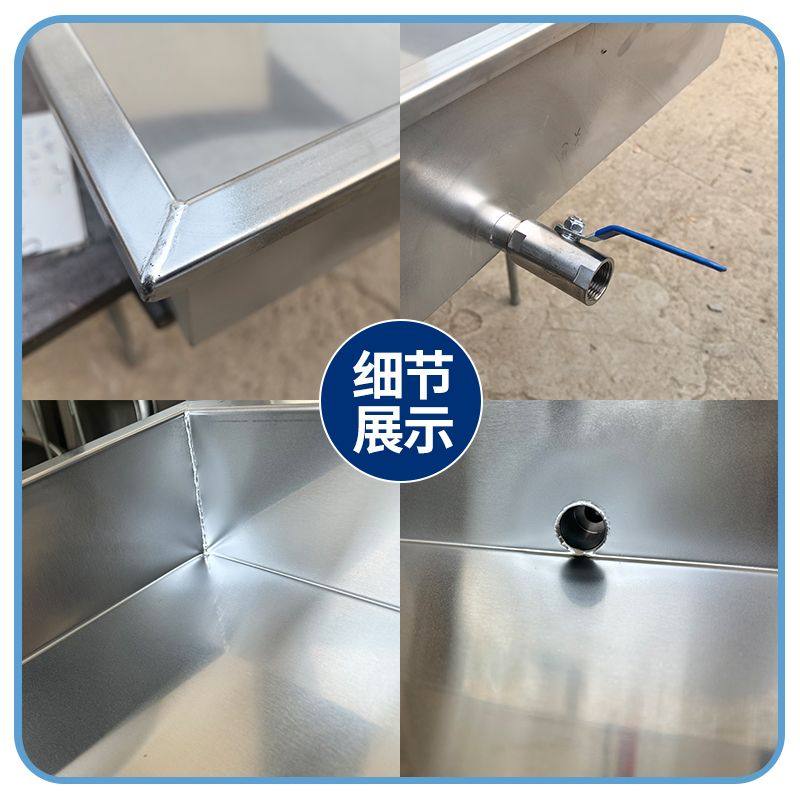 不锈钢长方形水箱食品厂加厚定制鞋底长方形不锈钢盆消毒池脚踏,淘宝优惠券,粉丝福利购,淘宝优惠卷