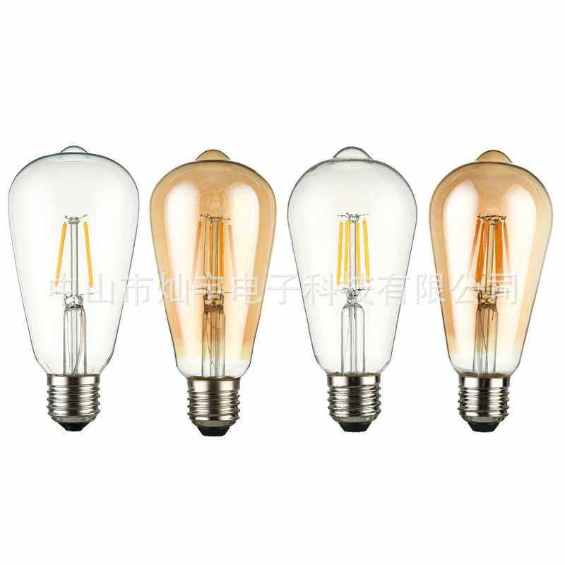 ST64奶嘴 3v低压太阳能灯串球泡灯 LED仿钨丝复古爱迪生灯丝灯泡,淘宝优惠券,粉丝福利购,淘宝优惠卷