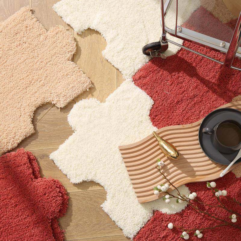 ins风客厅床边地毯现代简约满铺拼接毛绒地垫家用卧室拼图儿童毯,淘宝优惠券,粉丝福利购,淘宝优惠卷