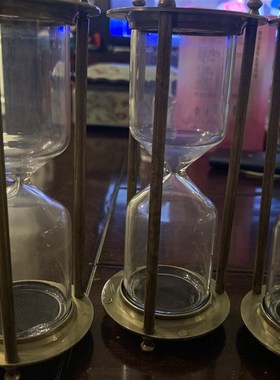 欧式金属沙漏能打开的空瓶沙漠换沙自装沙漏创意家居摆件朋友礼物