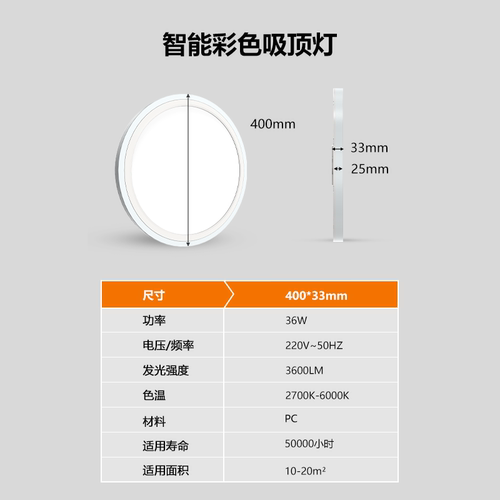 睿特唯电竞房吸顶灯炫彩rgb氛围游戏房儿童房2026新款智能卧室灯 - 图2
