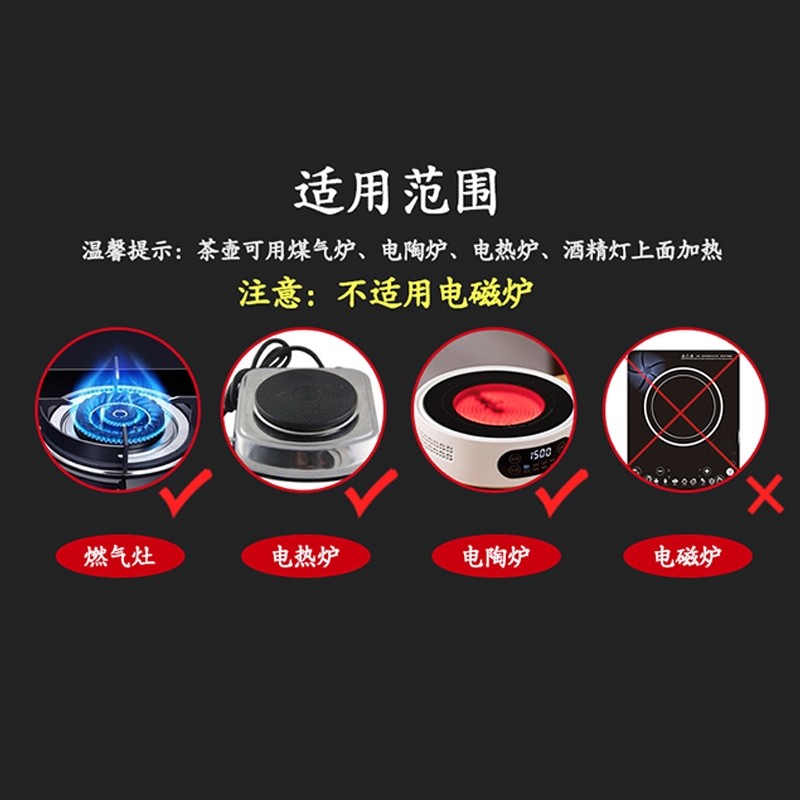 Thickened high temperature resistant glass teapot single pot home