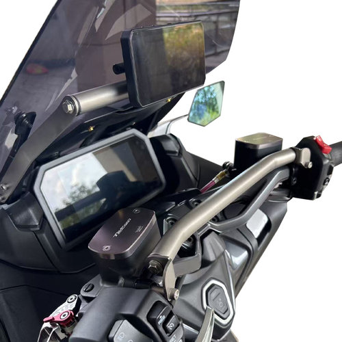 适用雅马哈tmax560射灯支架踏板护杠龙头横杆手机支架拓展平衡杆 - 图1