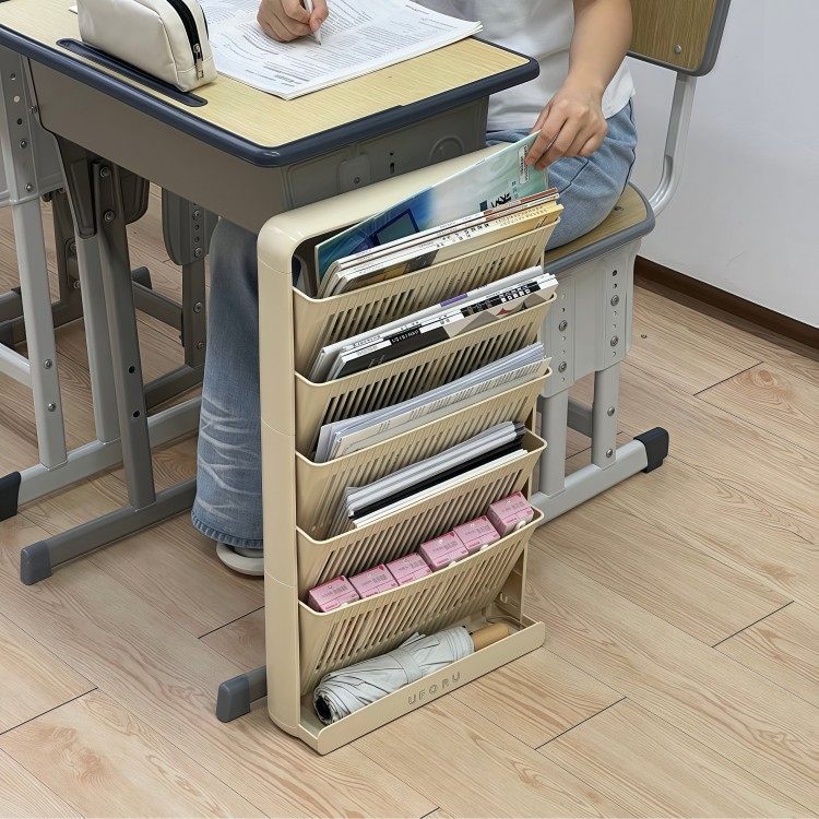 宿舍书桌脚下落地书架侧边缝隙书本收纳架教室多功能简易立书架,淘宝优惠券,粉丝福利购,淘宝优惠卷