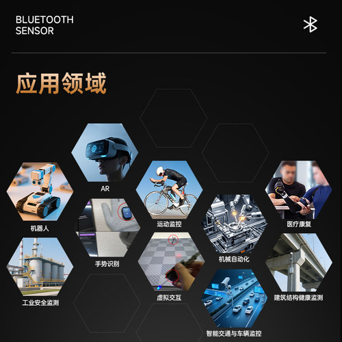 蓝牙5.0三轴加速度计倾角陀螺仪角度传感器电子罗盘9DOF磁力计IMU - 图1